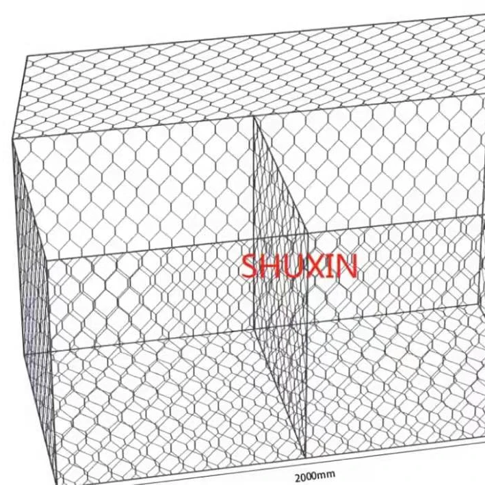 China Supplier galvanized coated flood stone gabion box price gabion mesh