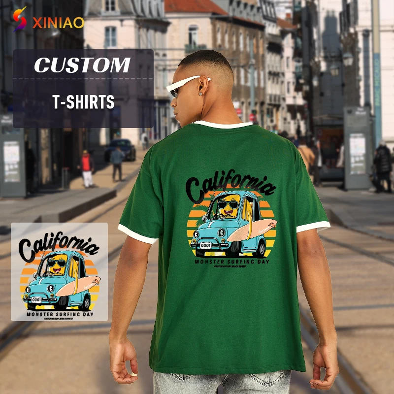 Manufacture vintage organic cotton fitted t-shirt women baby tee ringer custom ringer sports t shirt