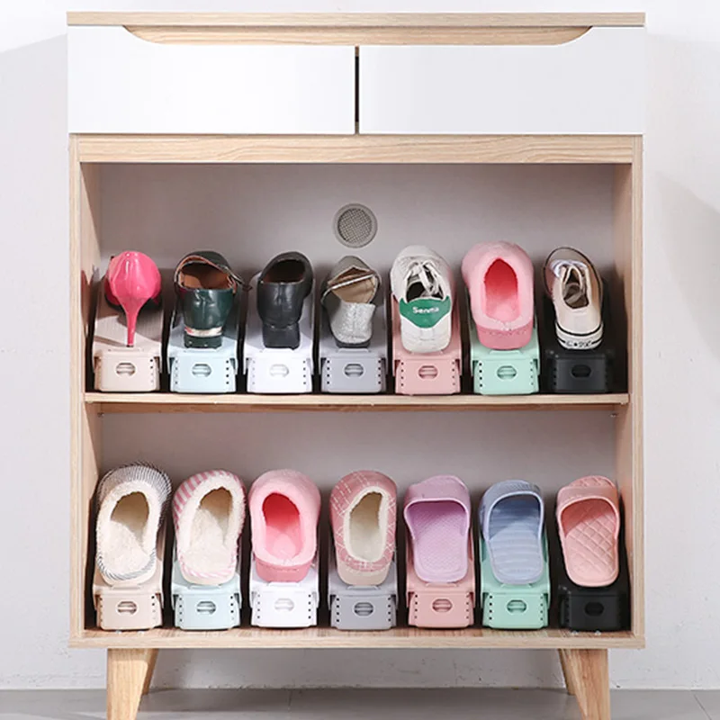 Footwear Support Slot Space Saving Cabinet Stand Saving Cabinet Closet Stand Shoes Storage Rack
