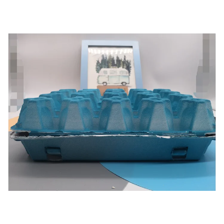 Paper Egg Box with curved edge 15 pieces of two-color egg gift box supermarket gift eco-degradable paper