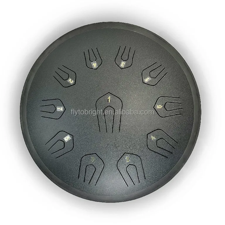 Factory offer the big size 18 inch 45cm 11Note Tongue drum  handpan
