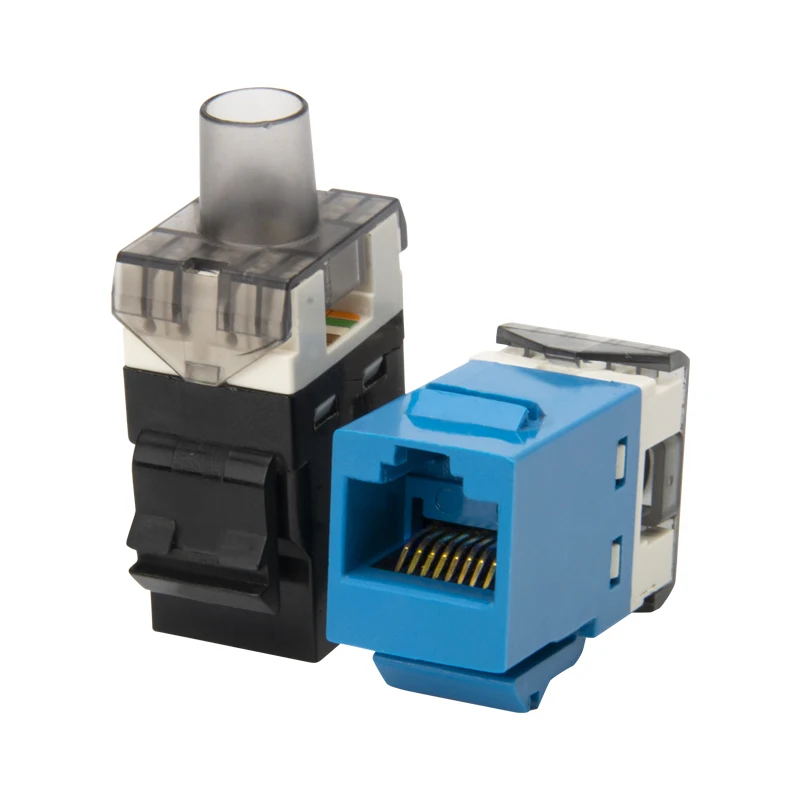 High Quality Network cat6  utp keystone jack module 180 degree Ethernet Cat 6 8p8c Rj45 Keystone jack