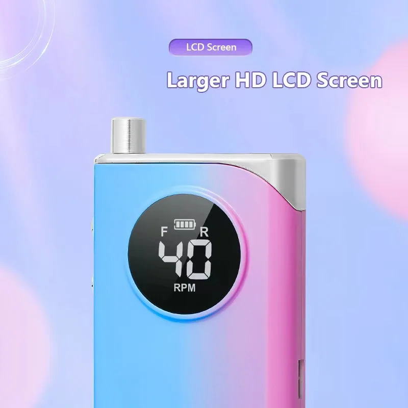 Professional Nail Polishing Machine Tool Nail Drill Machine Plastic Wireless Portable Electric Acrylic E File Strong 40000RPM