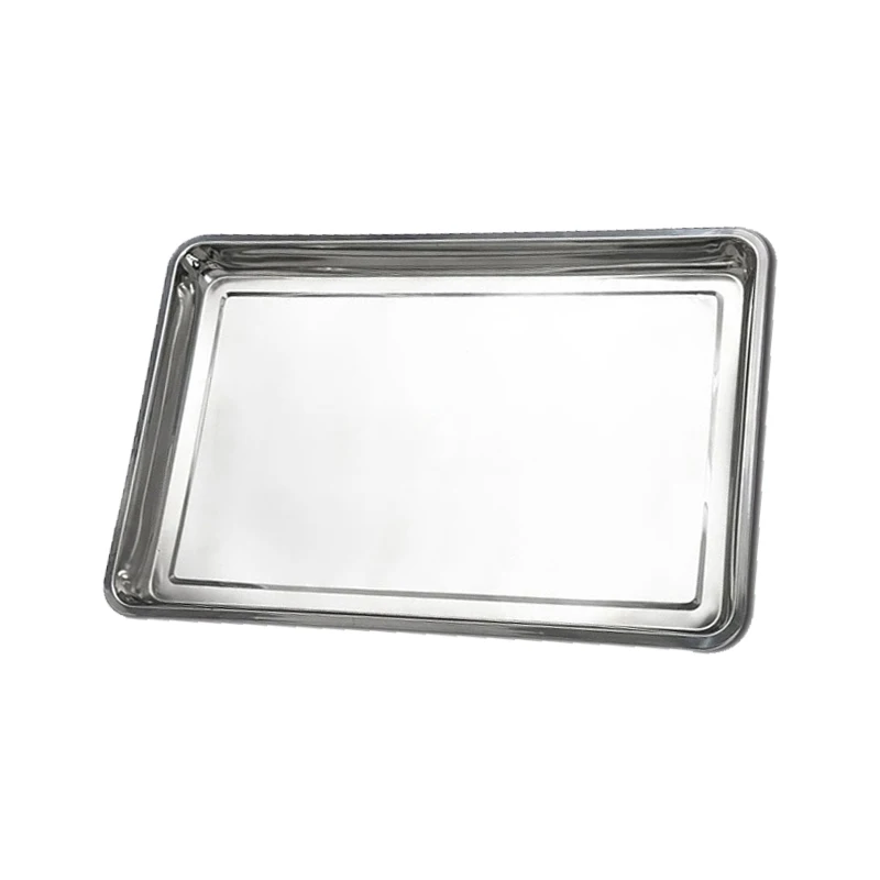 Commercial Aluminum Metal Sheet Baking Tray  Dish Iron Baking Pan With Full Size