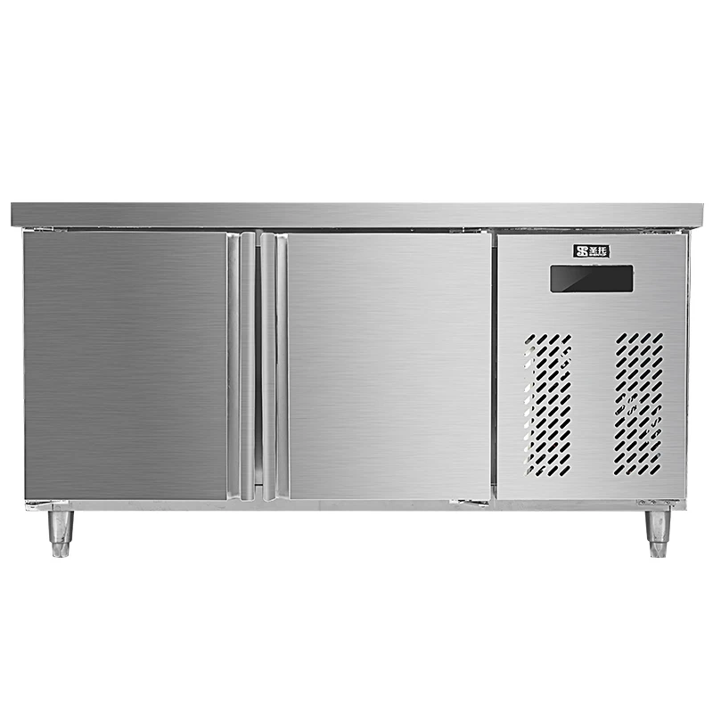 2-х дверный верстак охладитель из нержавеющей стали-бар холодильник коммерческих