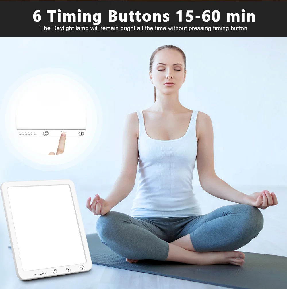 6500 K color temperature  JSK-40 LED daylight plus bright sad light therapy lamp