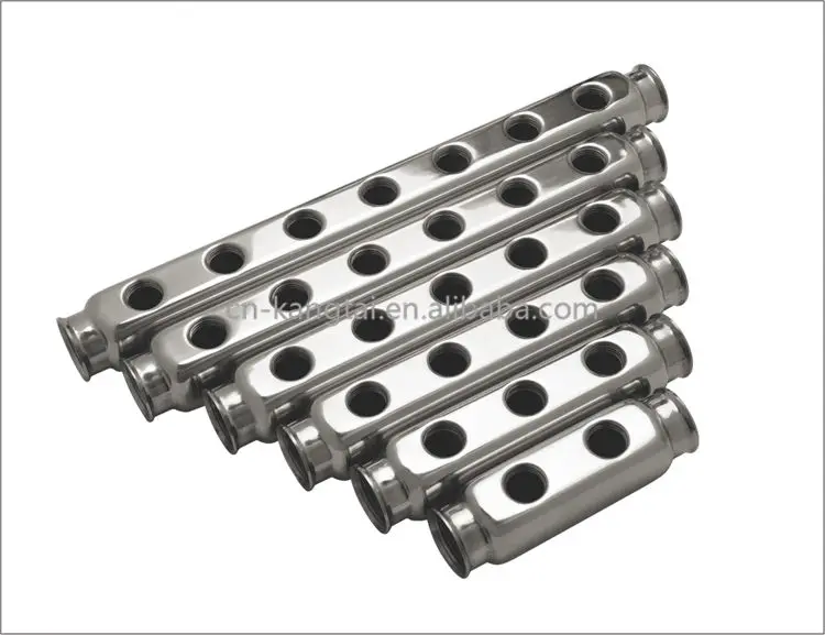Hydro Stainless Steel Sanitary Pipe Manifold stainless steel manifolds Floor Heating Forged Water Manifold