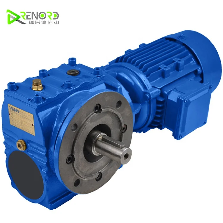 Cast Iron Foot Flange Mounted S Series Helical Gearbox Speed Reducer For Ac In-line Reverse Geared Motors