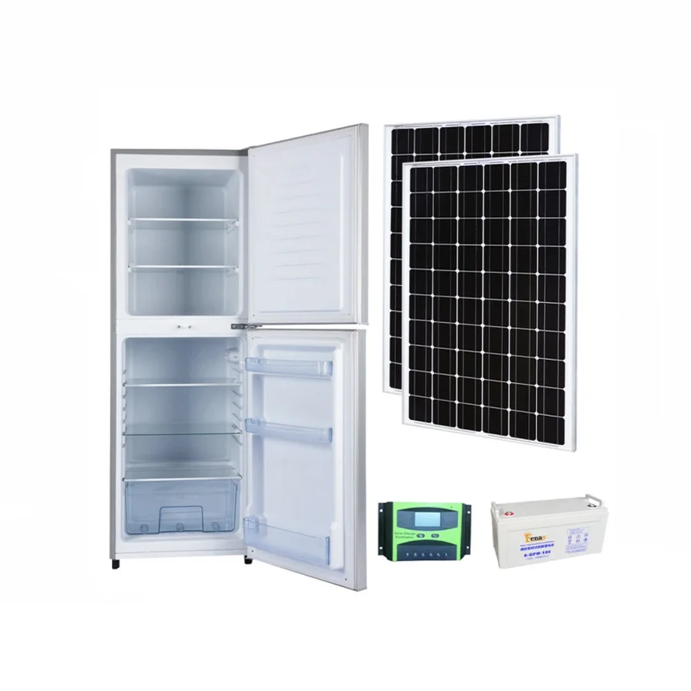 268L 12V 24V DC/AC Солнечный холодильник dc power с верхней морозильной камерой холодильники солнечной батареей Портативный морозильник