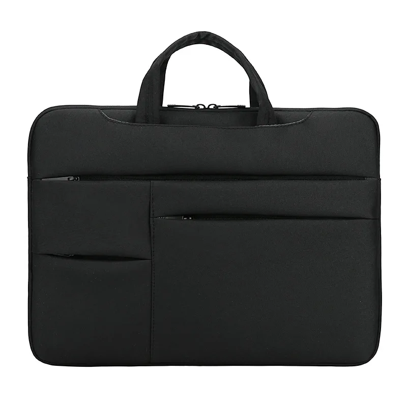 Custom print logo polyester waterproof multifunctional thin laptop sleeve 14 inch laptop case with handle