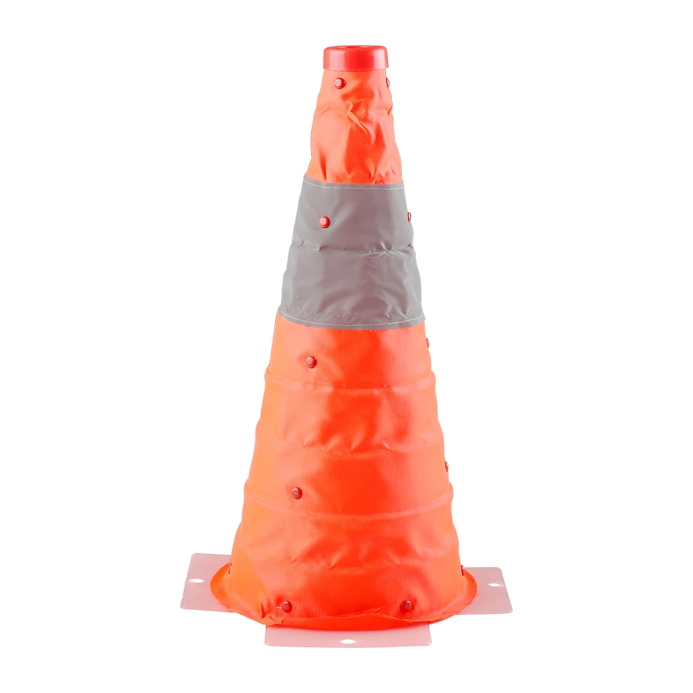 Warning Plastic Color  With Car Towing Strap Tape Traffic Cones With Reflective Packing In Customized Bag