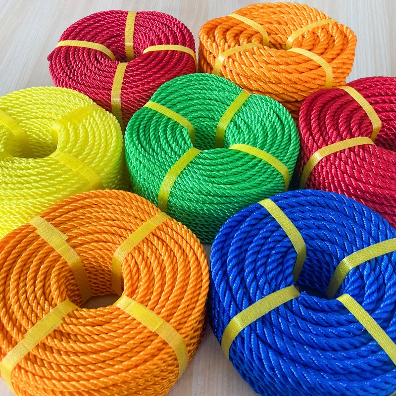 The Manufacturer High Quality Twist PP Danline Rope 3 Strand Rope Fishing Packaging Packing Rope 4MM 6MM 8MM 10MM 12MM 14MM