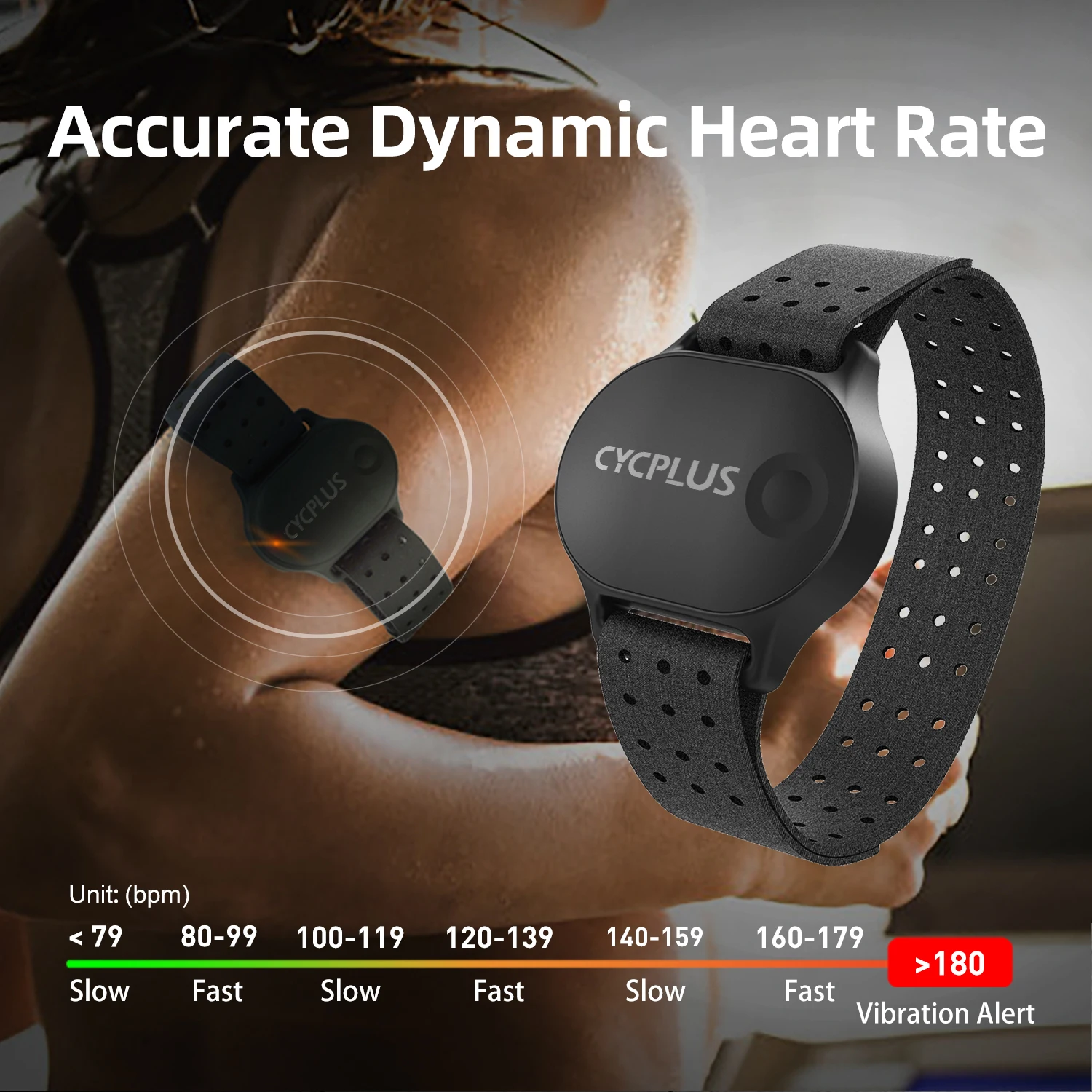 2021 Heart Rate Monitor Armband Fitness Tracker Exercise Heart Rate Monitor Armband