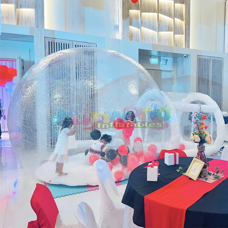 Commercial blow up party tent transparent inflatable dome bubble balloon fun house