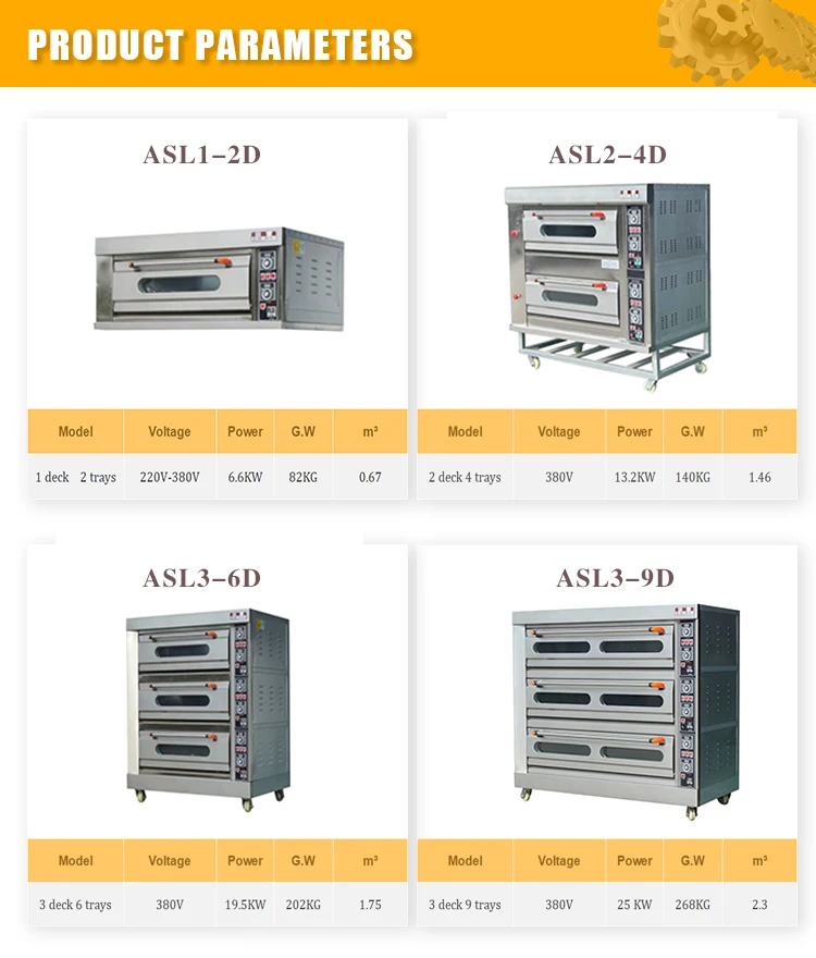 Professional Commercial Pizza Baking Machine Roaster Bakery Equipment Electric Cake Oven Gas for