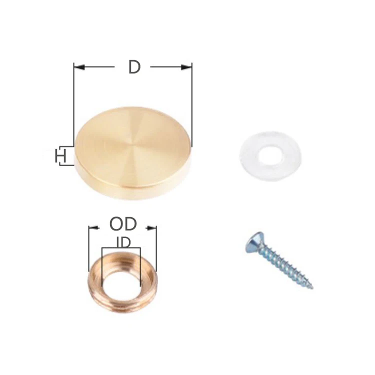  Набор декоративных винтовых крышек из нержавеющей стали диаметром 16 19 22 25 30 40 мм с золотым серебристым розовым матовым полировочным цветом