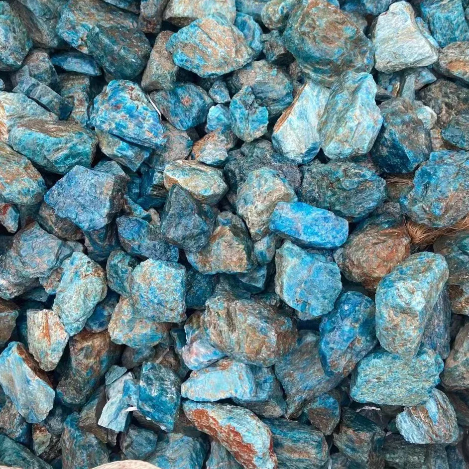 Wholesale Natural ore  Healing stone Blue phosphorus ash crystal raw stone