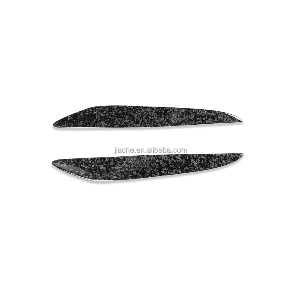 Forged Carbon Headlight Eyelids Head Lamp Light Eyebrow Cover 2PCS/Set for Mazda 3 2010-2013 Car Decoration