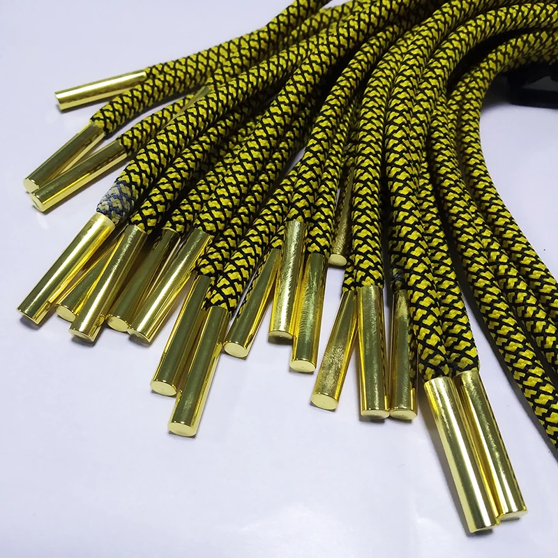 
New style hoodie string tips cord customized design high quality New fashion round rope for clothing 