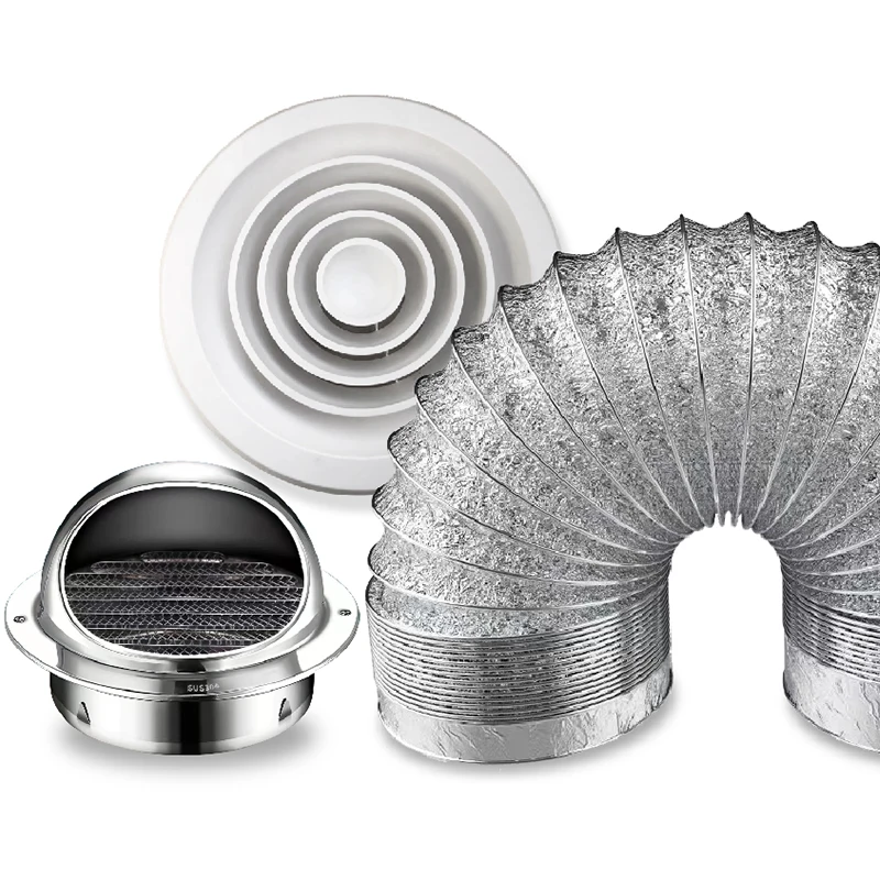 Angega VF-BF4/5/6/8/10/12. inch Exhaust fan Ceiling pipe fan Duct Ventilation In-line fan Axial Blower