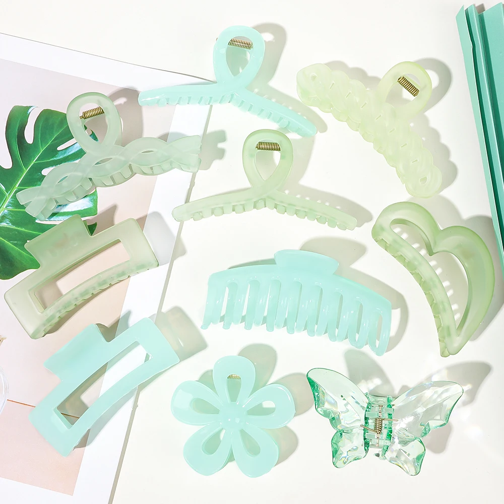 2023  Large Hair Claw Clips Nonslip Big clamps Perfect Jaw Matte hair clips for Women and Thinner hair styling