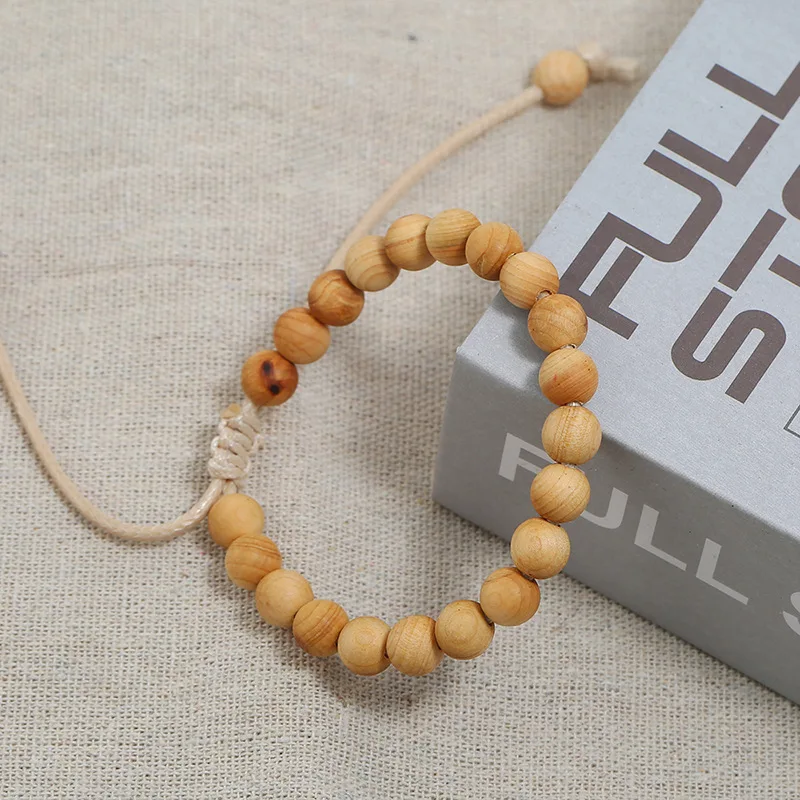 wto play hand string online Buddhist small gift lobular rosewood chicken wing wood bead bracelet