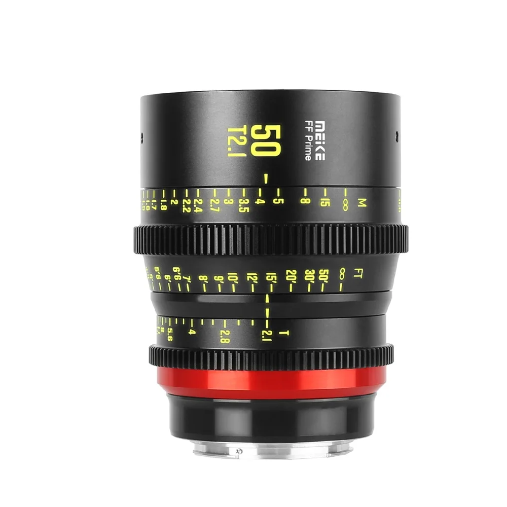 Meike MK-50mm T2.1 Full Frame Prime Cine Lens for Sony-E Canon-EF/RF Panasonic-L Professional Camera-PL