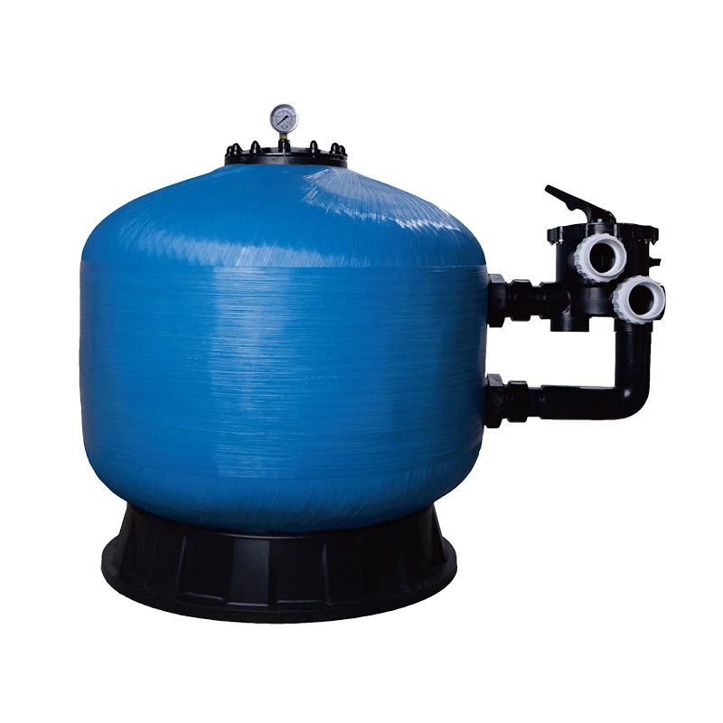 Hot Sale Easy to Install Side Mounted Sand Filter Water Treatment Fiberglass De Piscina Machine for Inground Pool