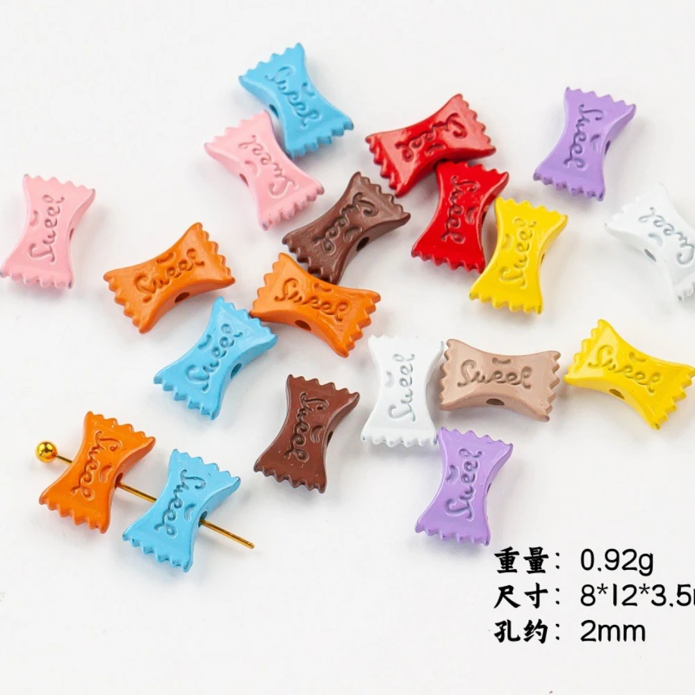 Macaron heart bone bead DIY handmade jewelry bracelet necklace mobile phone chain pendant for jewelry making phone strap beads