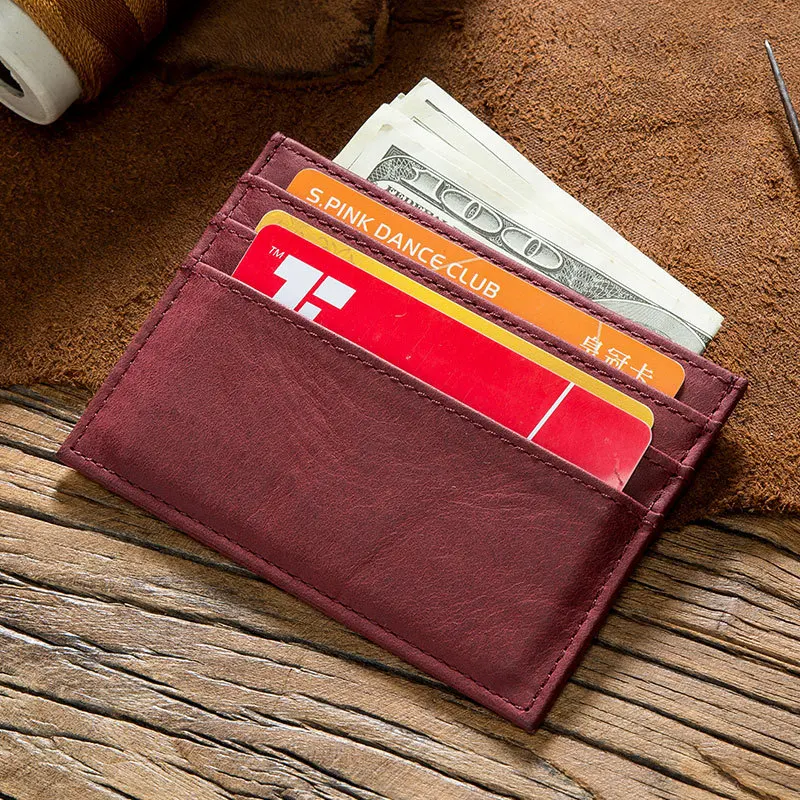 ZXX466 Customize Design Slim Coin Purse Purse ID Credit Card Holder Short PU Leather credit card holder for men