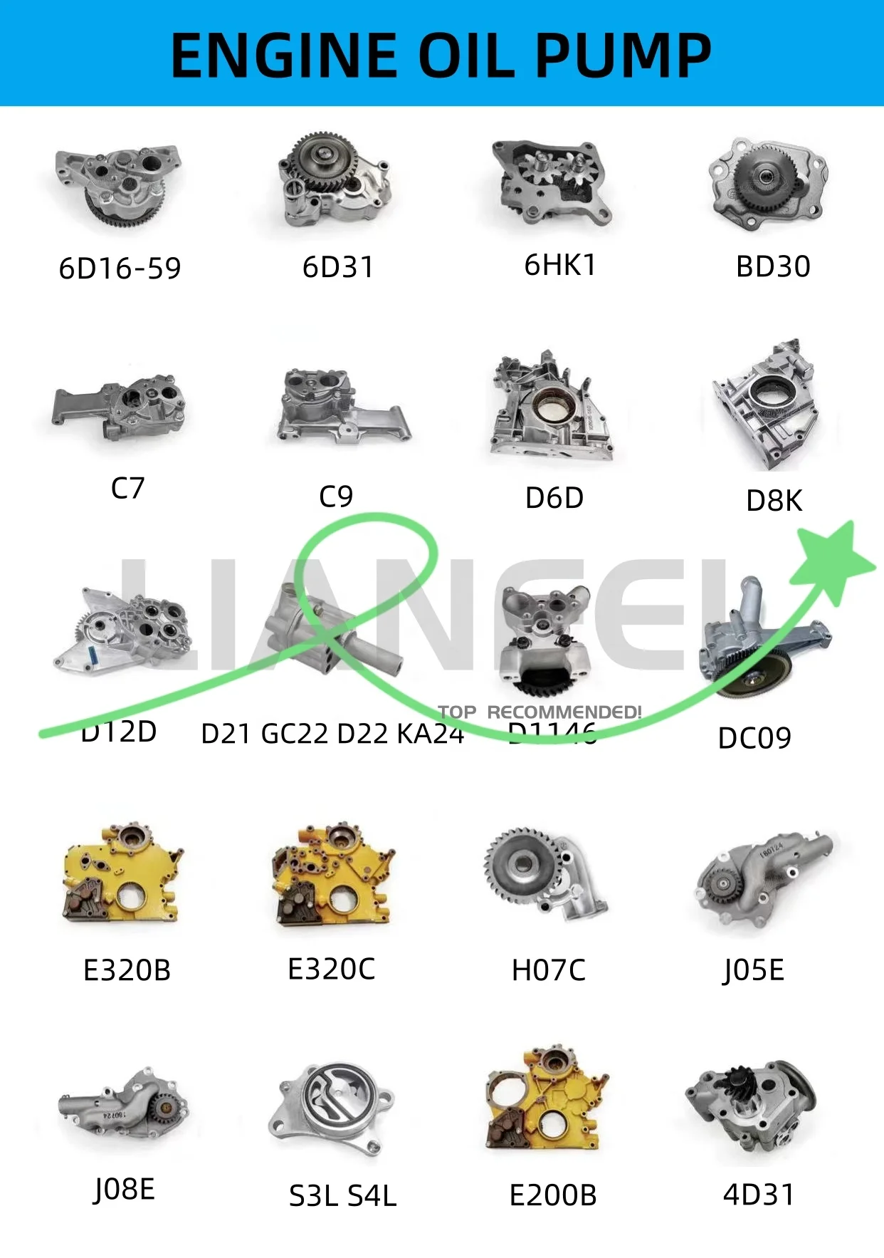 4TNE94 4TNV94L 4TNV98 4TNE98 LANXIN Diesel engine parts injection pump head  HEAD AND ROTOR Suitable for Yanmar