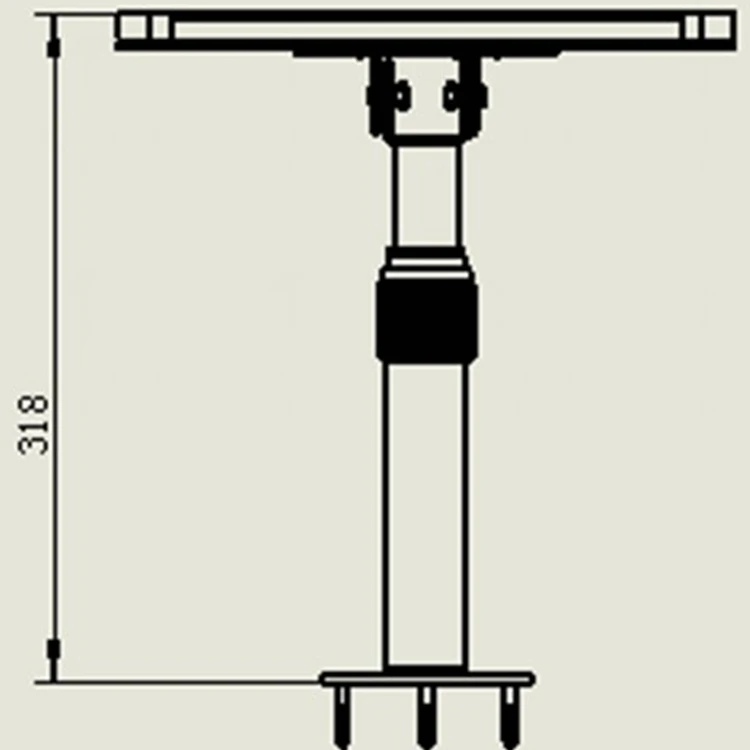 Adjustable Anti-theft Tablet Stand for iPad/POS with Key Lock