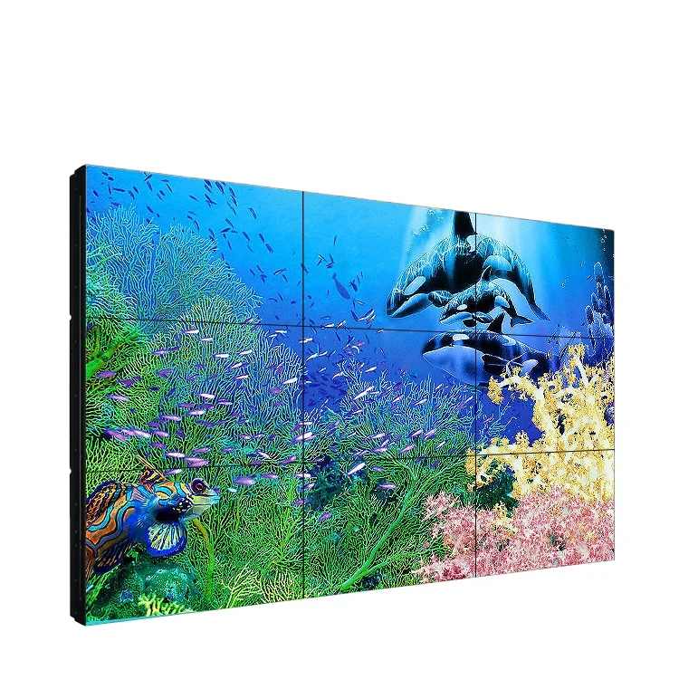 Custom lcd video wall display 49 inch, 40/42/46/49/50/55/58/65 inch ultra slim bezel lcd tv walls