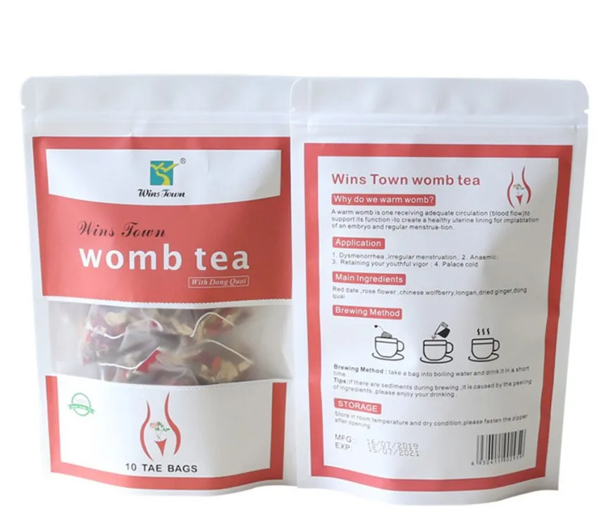 OEM Private label organic Warm womb detox herb uterus tea for woman Period time yoni detox tea