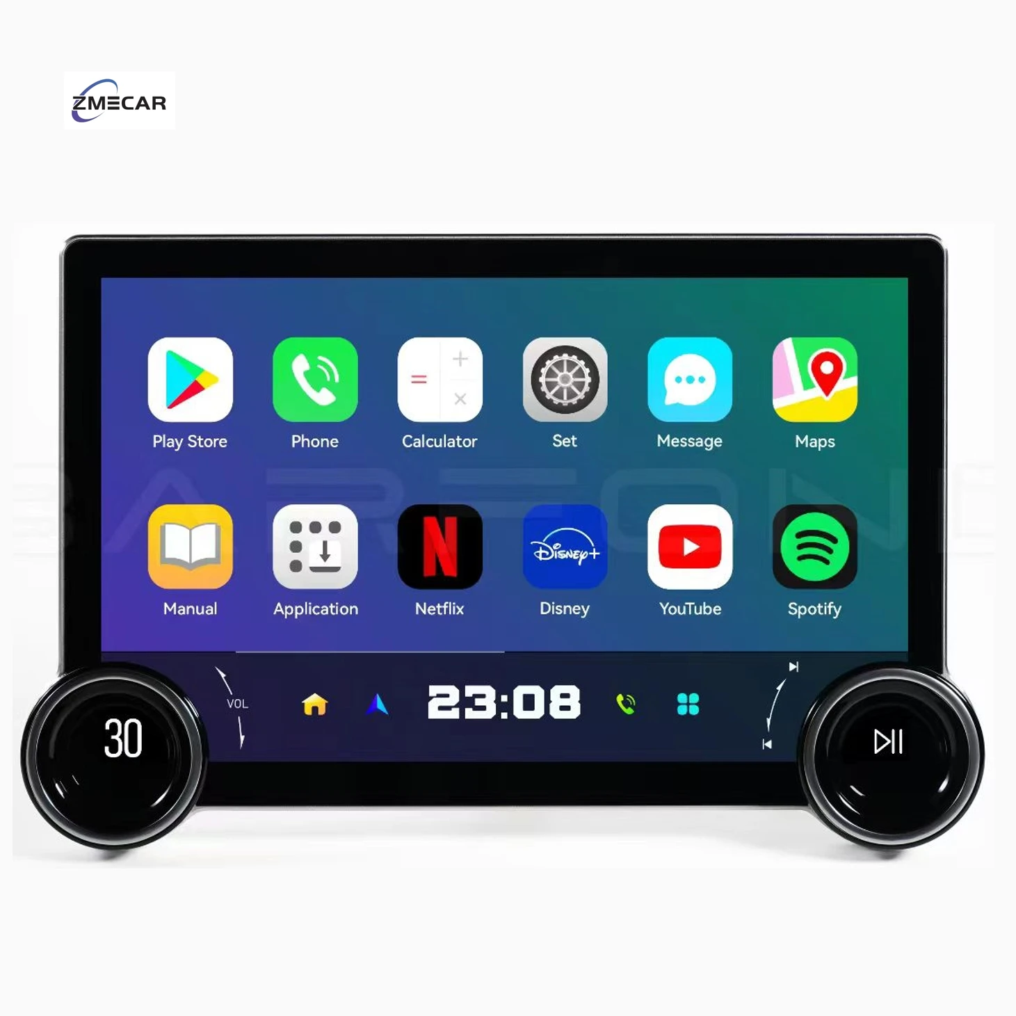 Zmecar New Product 11.8 Inch HD QLED Touch Screen 8-Core Carplay Android Auto Diamond 2k Multimedia Player Android Car Radio