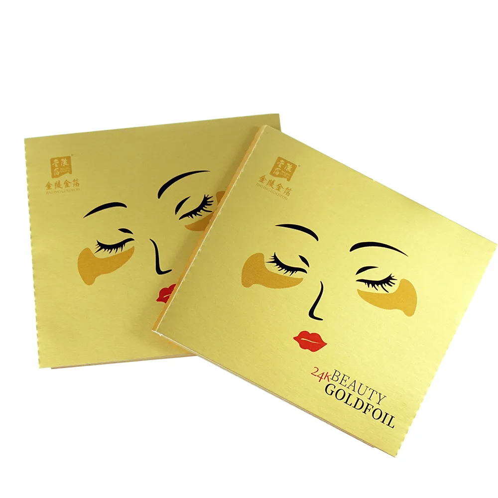 
Relieve Eye wrinkles Beauty Skin Care gold foil Genuine 24K Gold leaf 