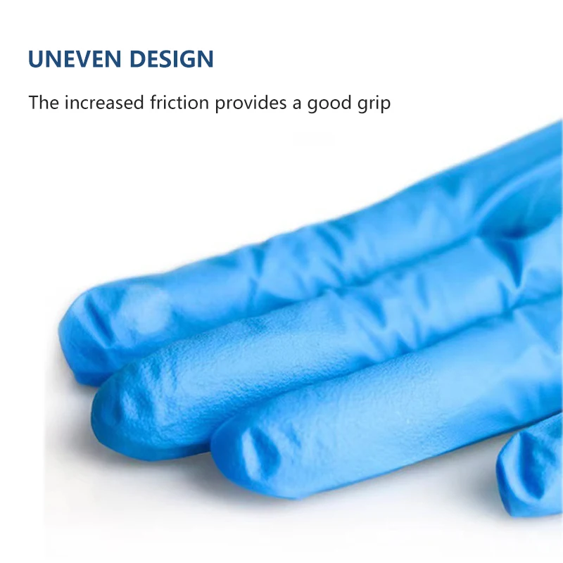100 Pcs/Box High Elastic Household Protection Disposable Glove Nitrile Examination Household Gloves With Powder Free