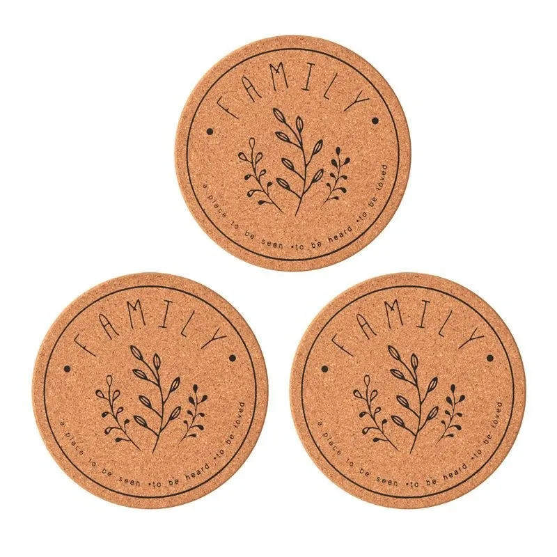 custom Printing Logo Coffee Tea Beer Mug Cup Sublimation coaster cork