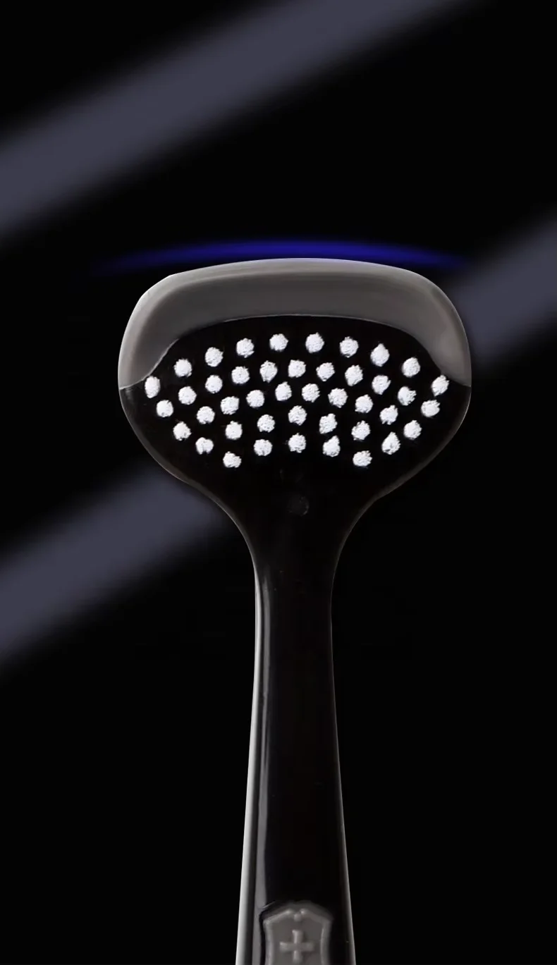 Multifunctional Cheap Tongue Coating Cleaning Brush Food Grade Silicone Tongue cleaner Scraper For Travel Home Use