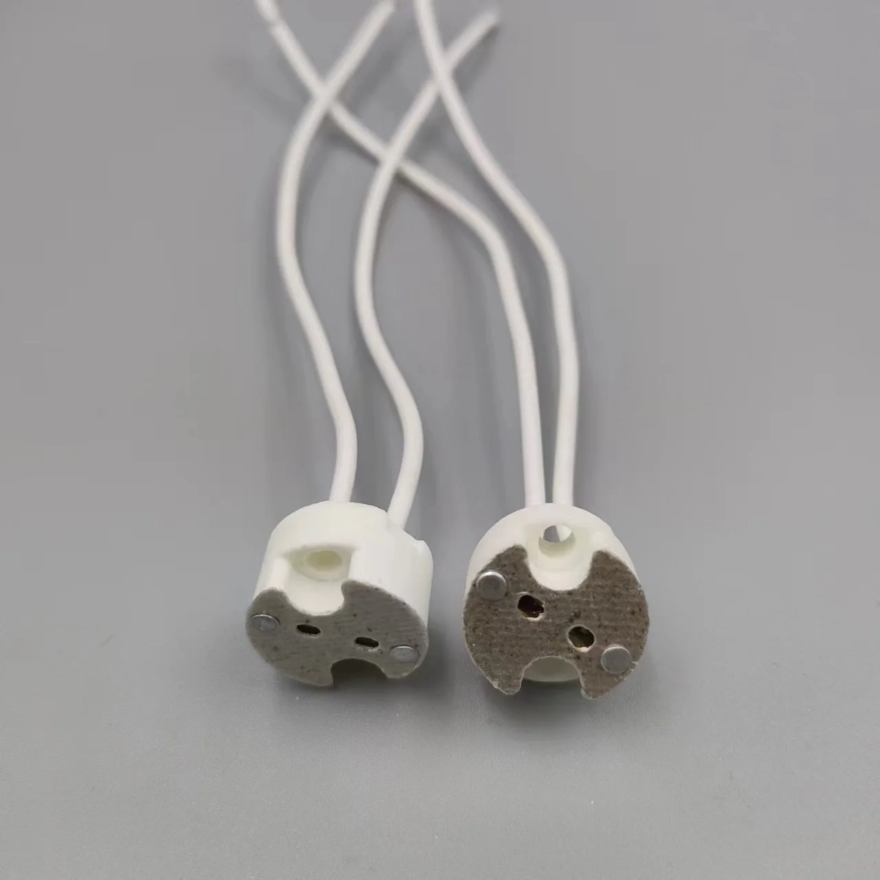 Gu5.3 Socket G6.35 G4 G9 Hid Halogen Lamp Ceramic Holder Base Porcelain Lamp Holder Pottery Socket