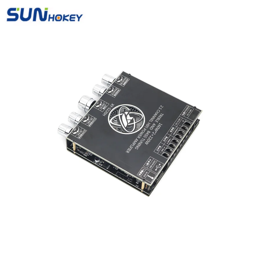 XY-S220H BT 5.1 Subwoofer Amplifier Board TDA7498E 2.1 Channel 160WX2+220W Power Audio Stereo Amplifier Board Bass AMP