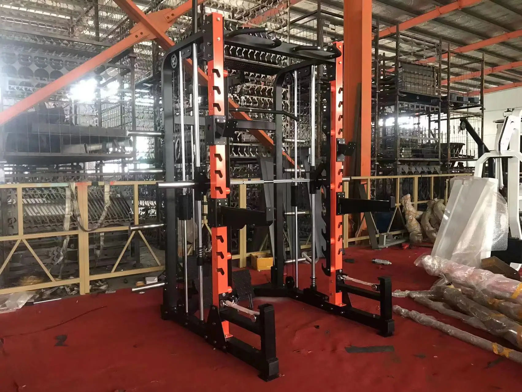 Factory Hot Wholesale All In One Commercial Comb Trainer Home Fitness Equipment Power Multi Functional Squat Rack Smith Machine