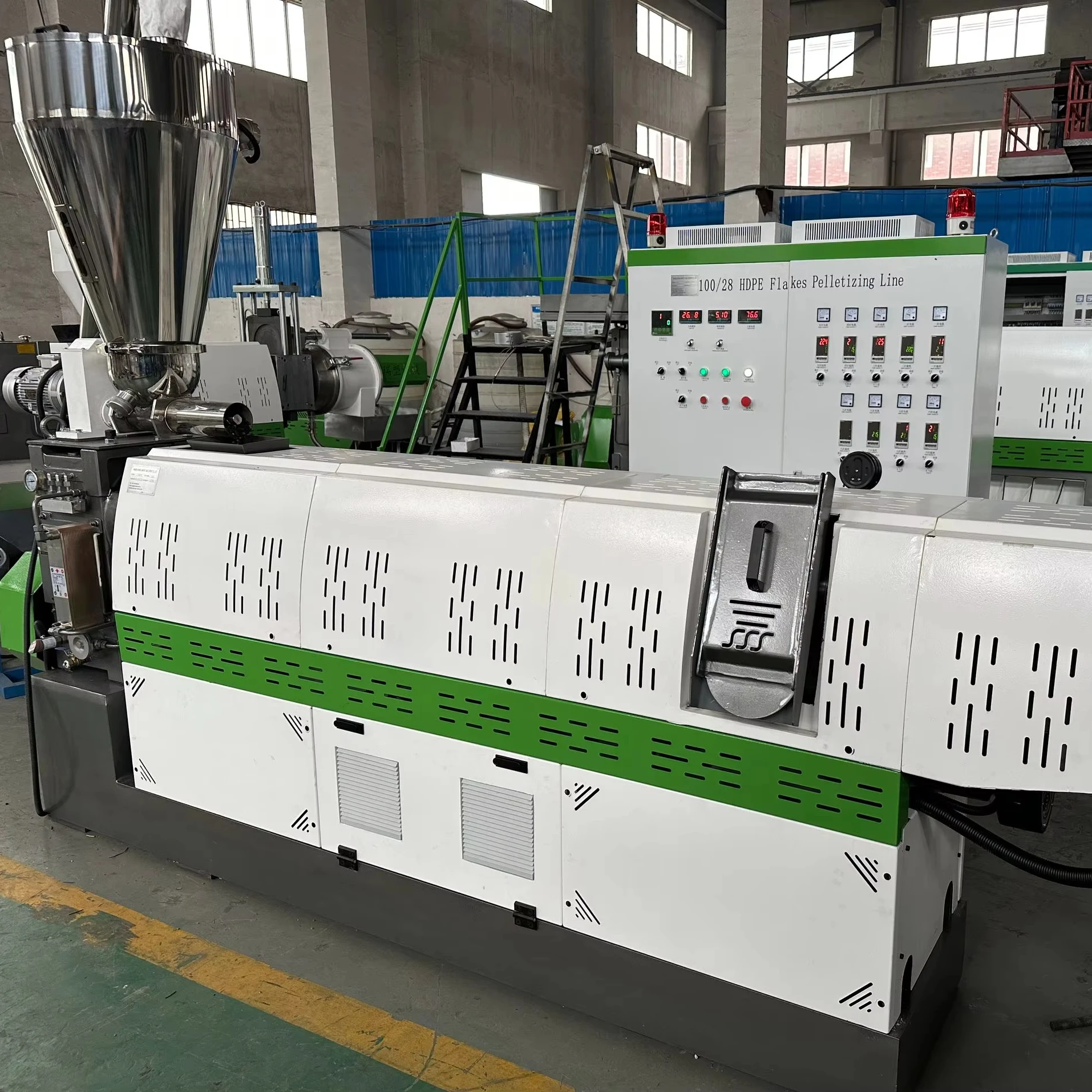 100-1000kg/h PE PP Double Stage Noodle Type Granulator Machine