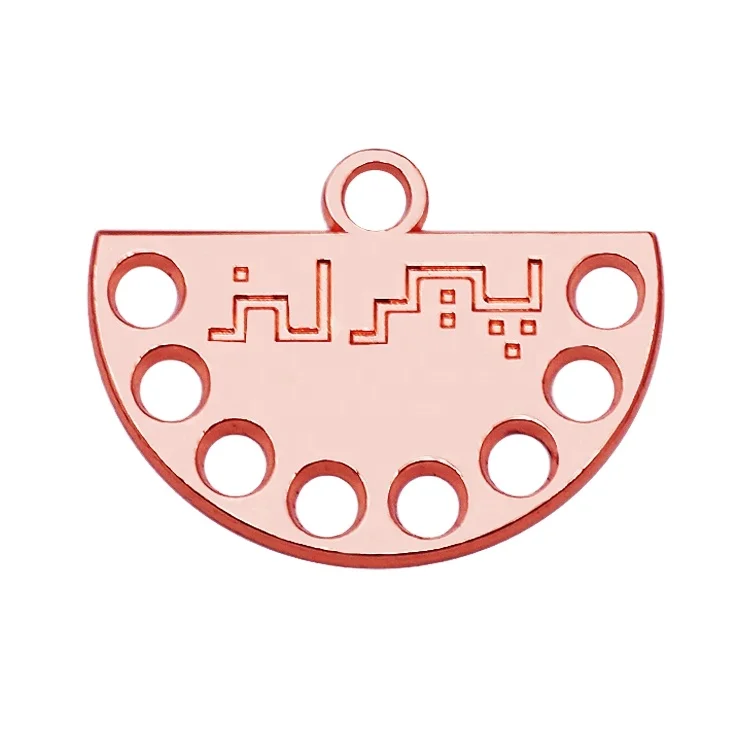 Metal charm Jewelry Brand Tags For Necklace & Bracelet,Floating Locket Plate