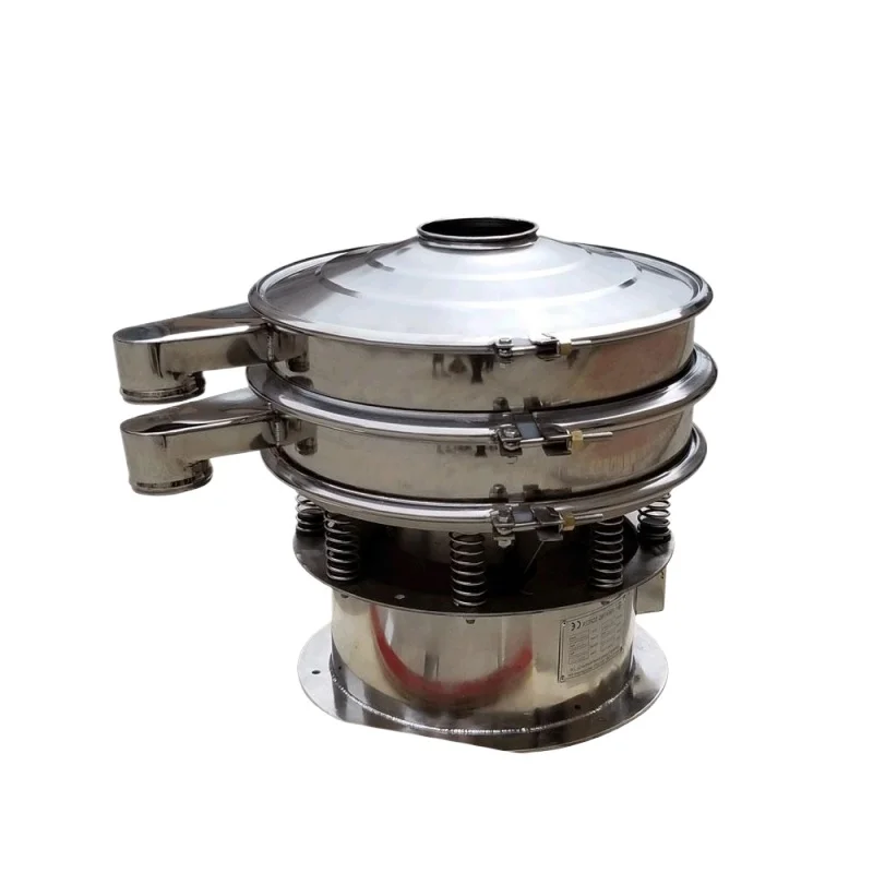 Hot Selling 0.75kw Automatic Sea Salt Sieve Machine Vibrating Screen For Food Industry