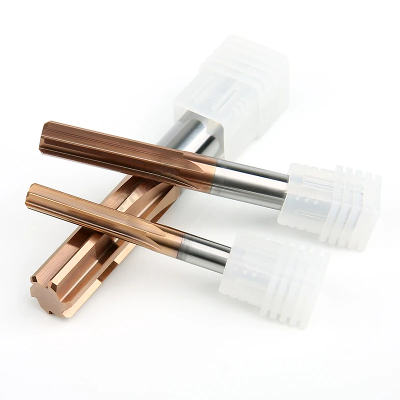 PHIPPS carbide stainless steel milling cutter 5mm compression cutting end mill 6 mm shank flat straight flute reamers tool 9mm