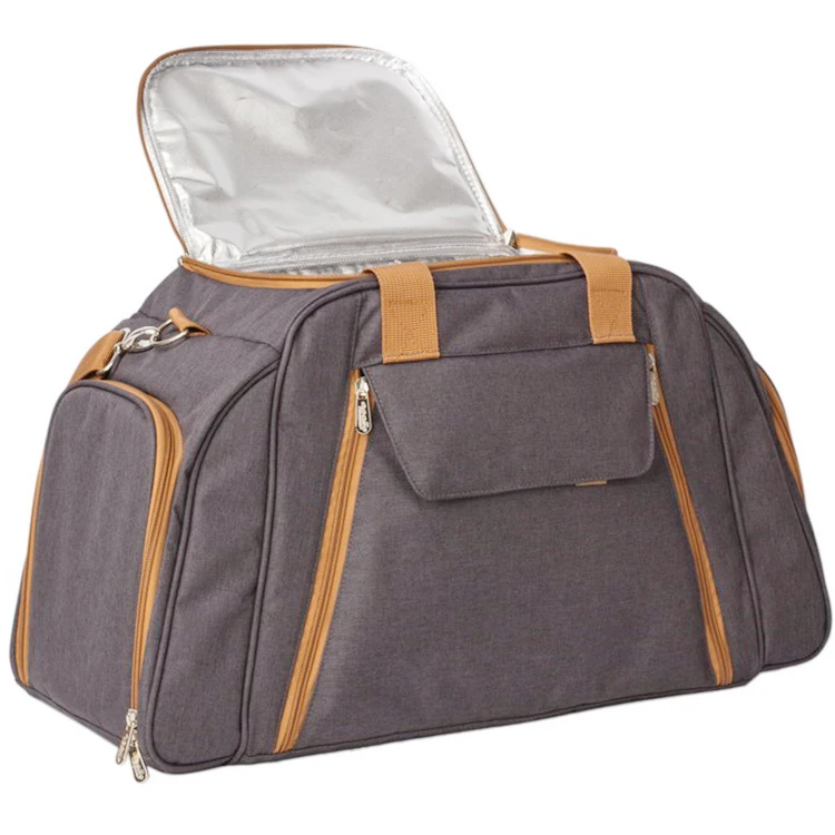 6 Person Shoulder Strap travel Picnic Bag With large capacity cooler compartment for big family outing