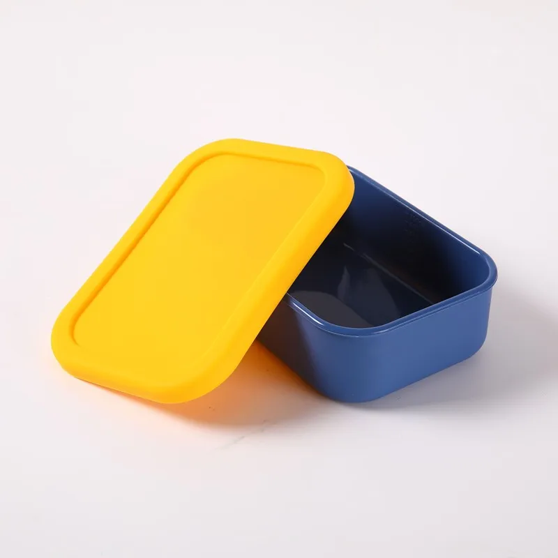 BPA-Free Personalized reusable office adult food storage container  silicone leak proof bento lunch box