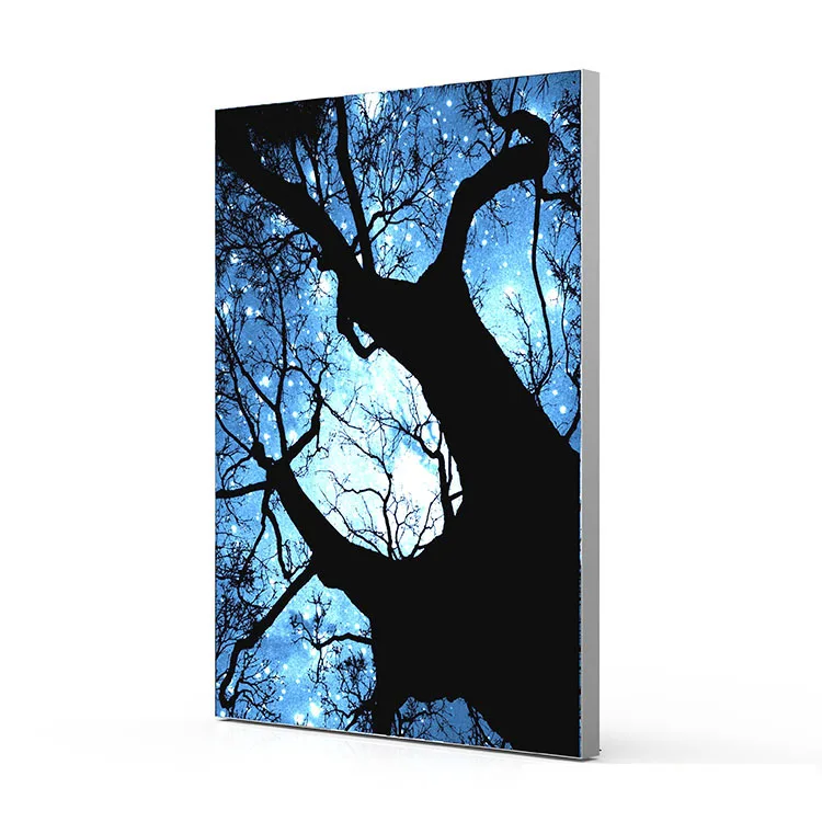 
Ultra thin frameless tension fabric display acrylic led backlit 