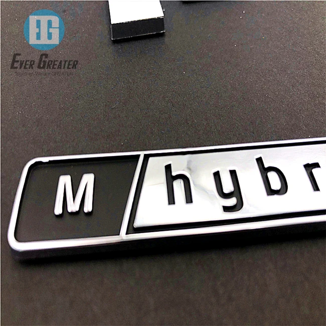 custom outdoor aluminum sticker wholesale metal logo sticker machine
